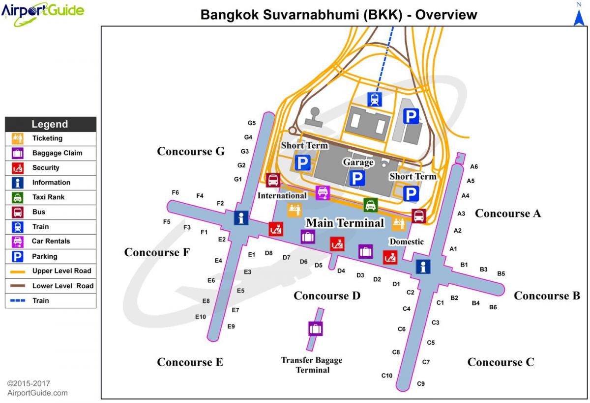 bkk mapa do aeroporto
