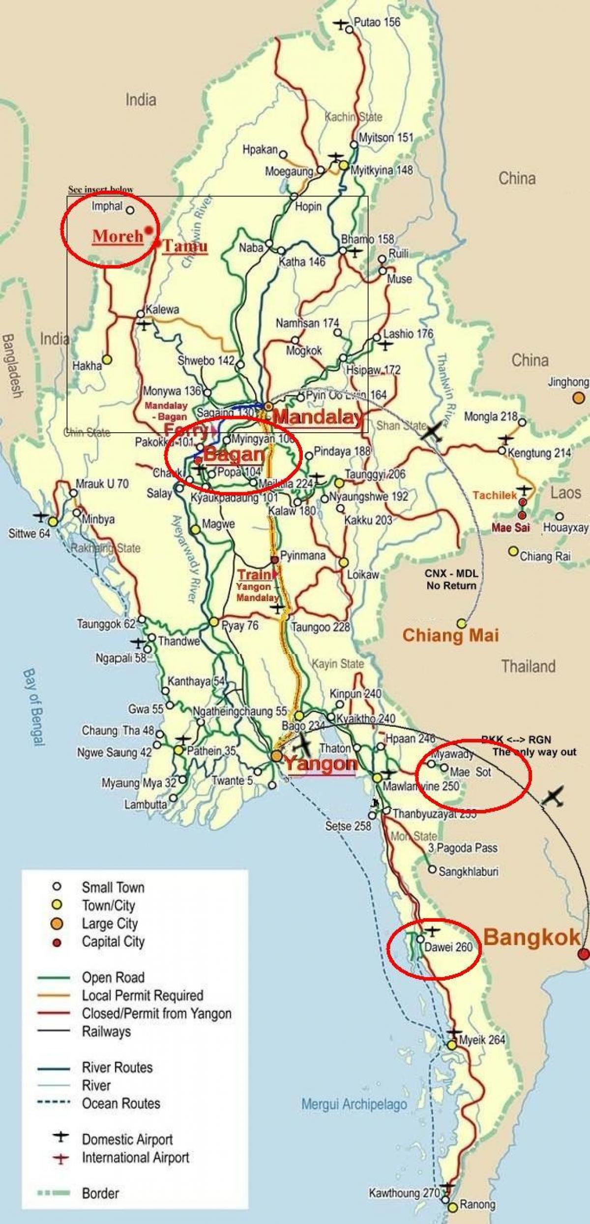 mapa de bancoc estrada