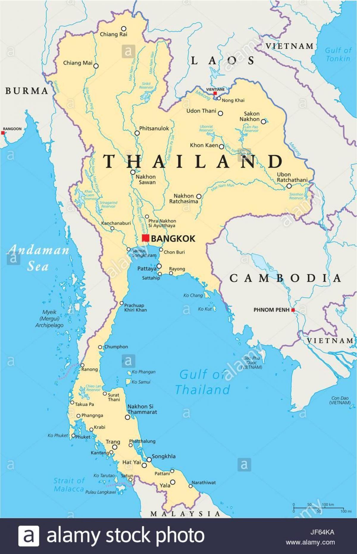 banguecoque, tailândia mapa