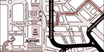 Mapa da marriott bangkok