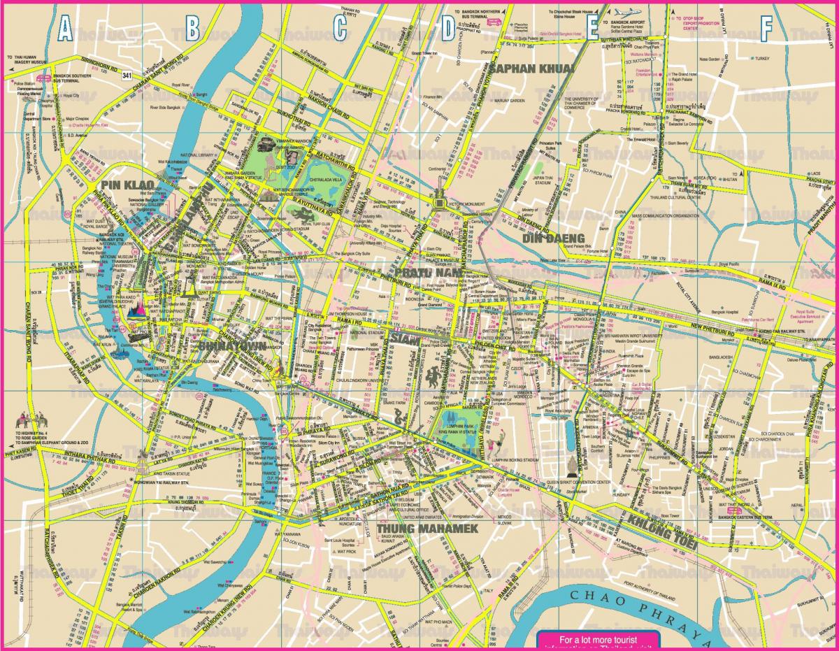 mapa da cidade de banguecoque