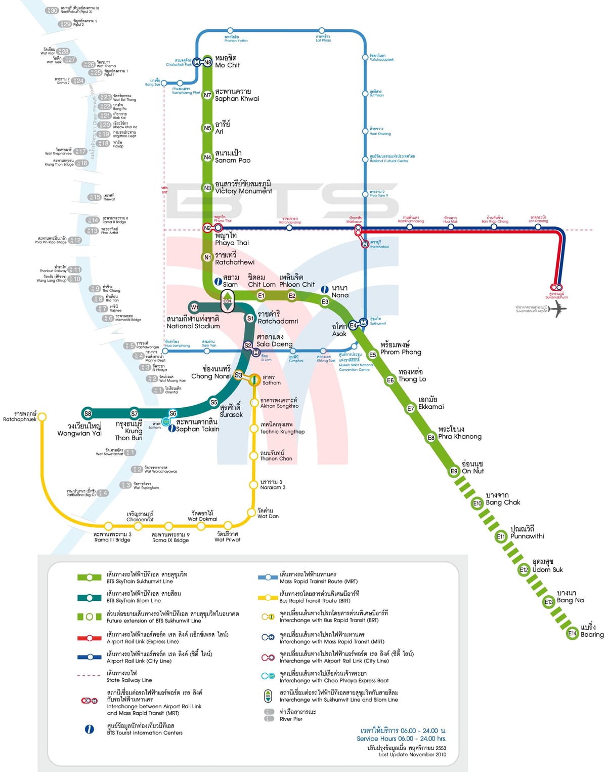 tailândia bangkok bts mapa