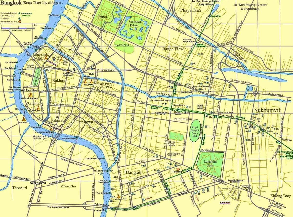 mapa de bancoc estrada