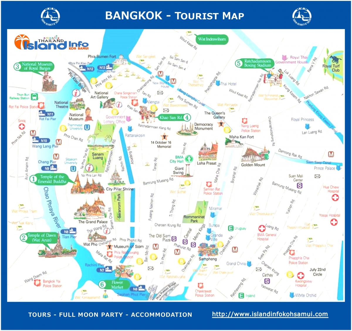 bangkok guia de viagens mapa
