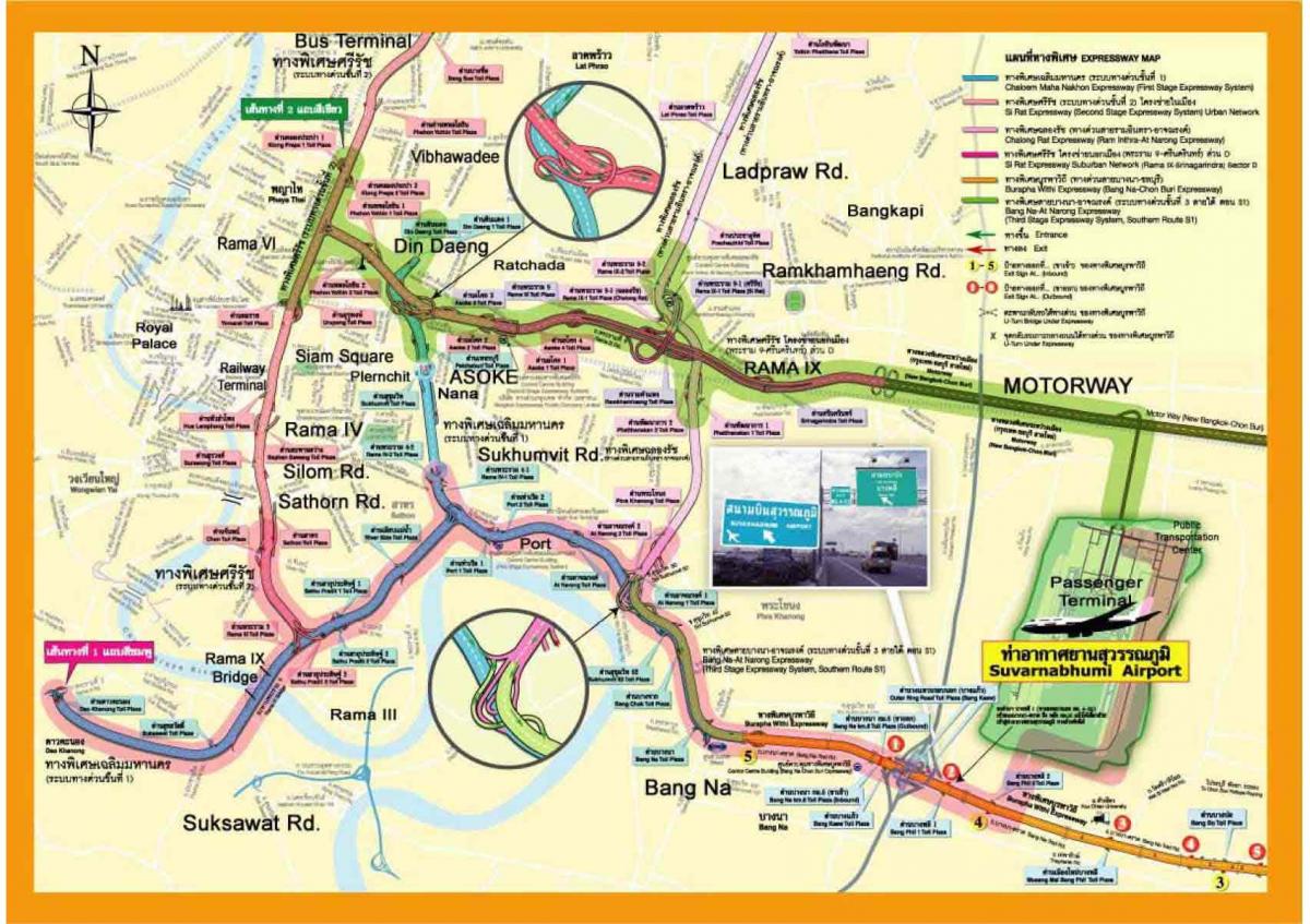 mapa de bangkok via expressa