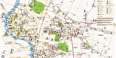 Bangkok principais atrações mapa