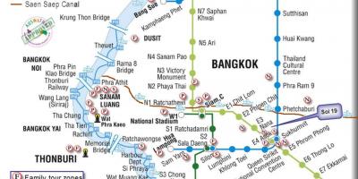 Bangkok pública de trânsito mapa