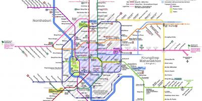 Bangkok mapa do metropolitano de 2016