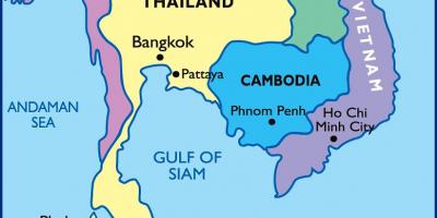 Bangkok tailandesa mapa
