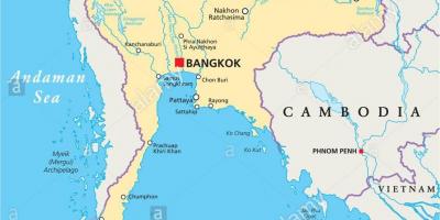 Banguecoque, tailândia mapa