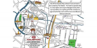 Hua lamphong estação ferroviária mapa